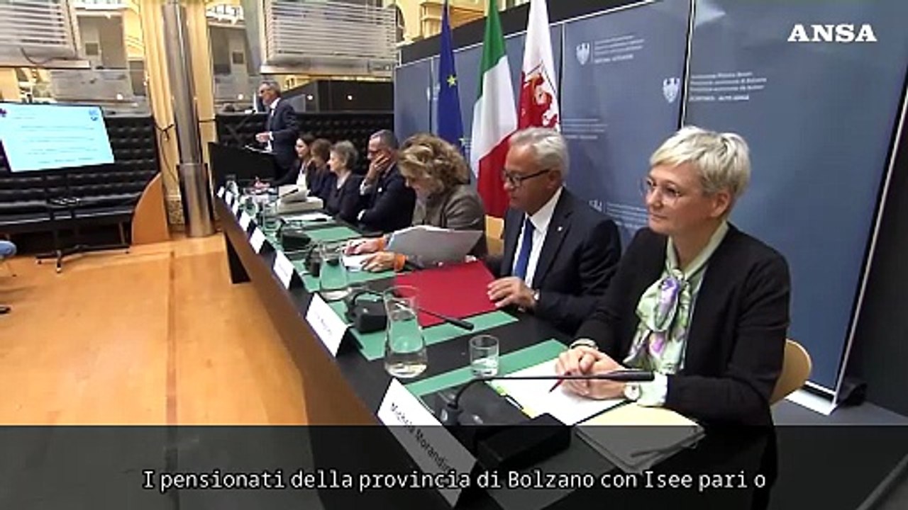 Sussidio per pensionati a redditi bassi, siglata la convenzione tra Inps e Provincia di Bolzano