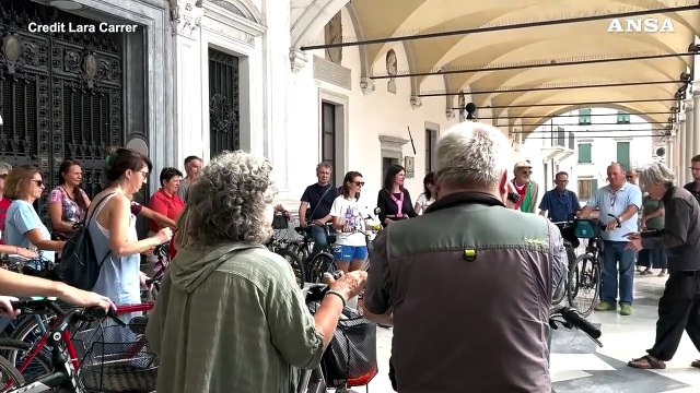Udine, concerto di ciclisti per campanelli di bici