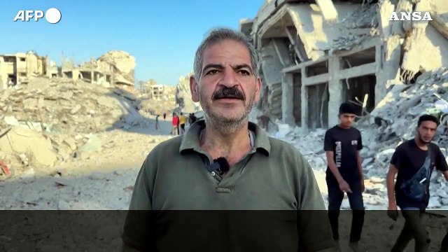 Distruzione e ancora distruzione , gli abitanti di Gaza City tornano tra le macerie