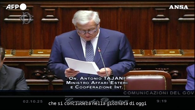 Flotilla, Tajani: Ventidue italiani fermati da Israele, stanno bene