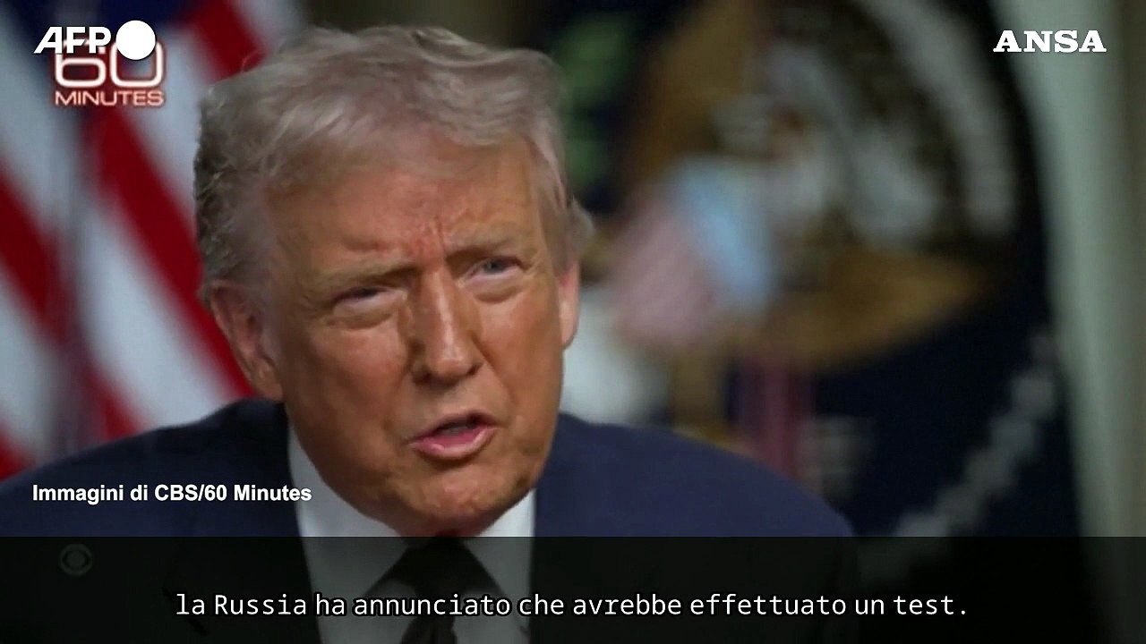 Trump, "anche Russia e Cina fanno test nucleari"