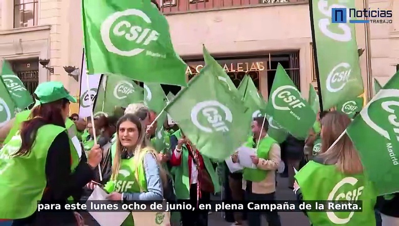 Huelga en Hacienda el 8 de junio: 28.000 trabajadores paran