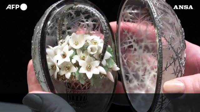 All'asta The winter egg , l'uovo di Faberge'. Vendita stimata per 20 milioni di sterline