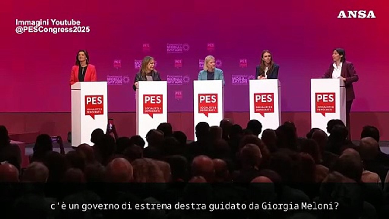 Schlein al Pse: "Liberta' a rischio quando la destra governa"