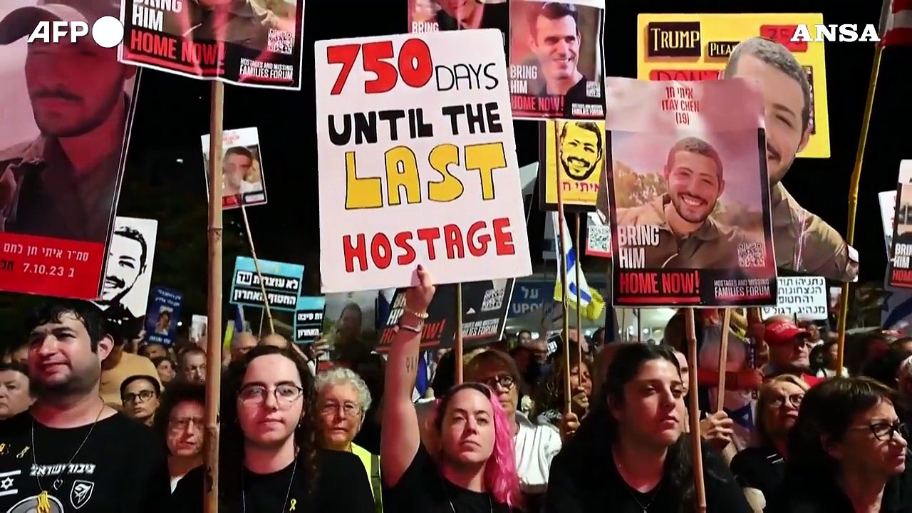 Tel Aviv, nuova manifestazione per i corpi degli ostaggi ancora a Gaza