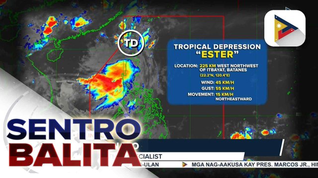 Batanes, nasa Signal No. 1 dahil sa Bagyong #EsterPH; habagat at localized thunderstorms, nagpapaulan sa ilang bahagi ng bansa