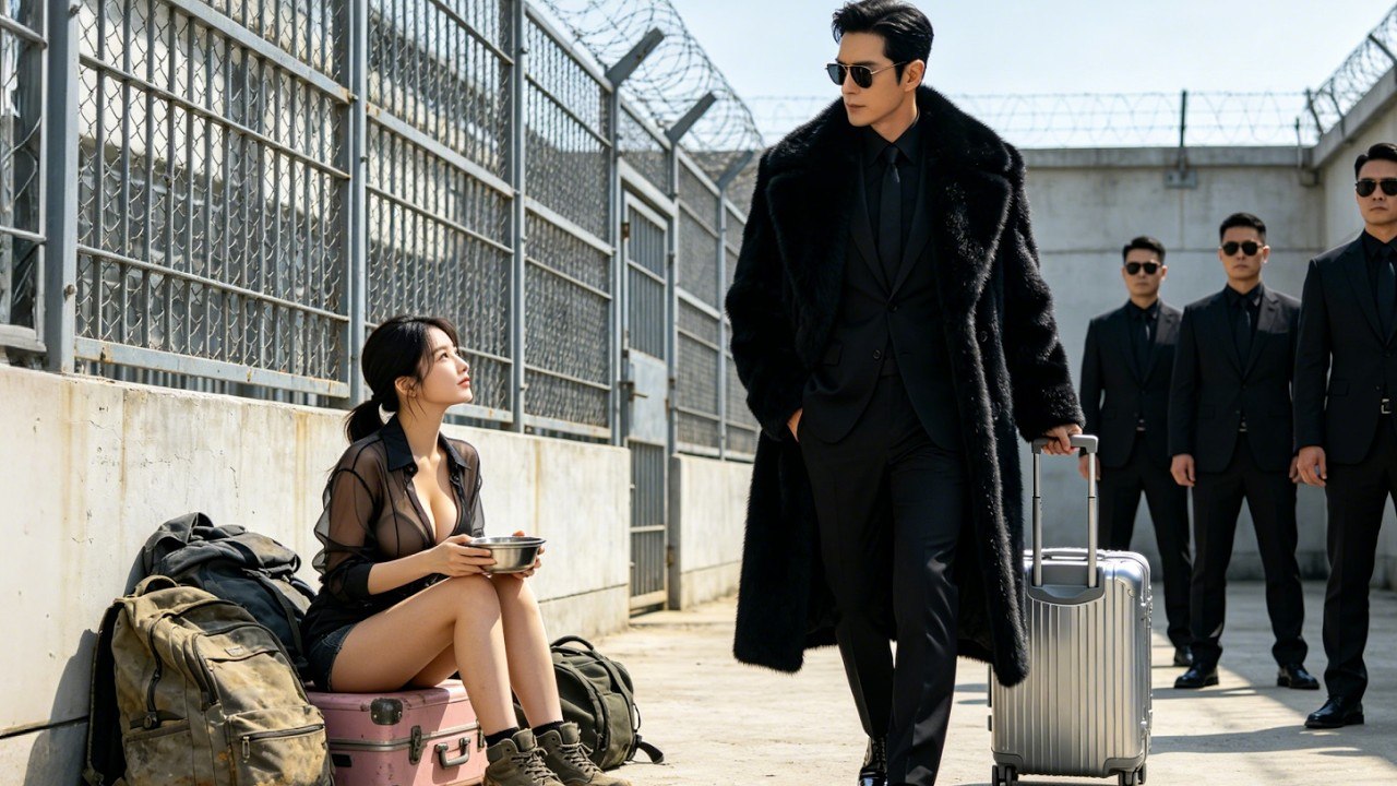 Beauty humiliates poor guy on street,he's a dragon freed from prison.Next, she's stripped and dumped