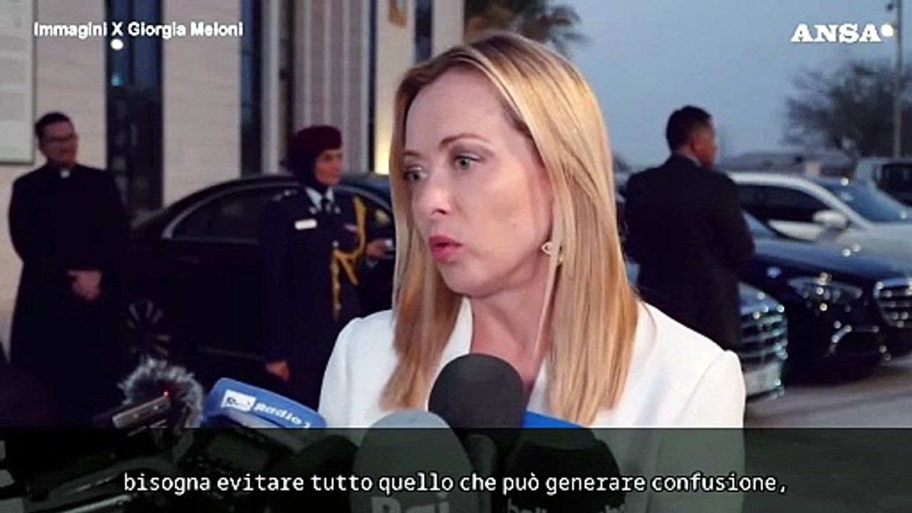 Meloni su Cavo Dragone: "Fase in cui bisogna misurare bene le parole"