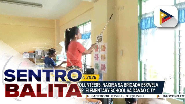Mga magulang at Volunteers, aktibong nakibahagi sa Brigada Eskwela para maihanda ang isang paaralan sa Davao City na madalas bahain | ulat ni JC Aliponga - PTV Davao