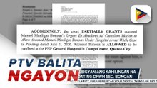Sandiganbayan, pinagbigyan ang kahilingan ni dating DPWH Sec. Bonoan na siya ay i-hospital arrest