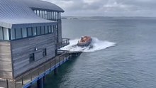 Tenby lifeboat launches to reports of people cut-off by tide
