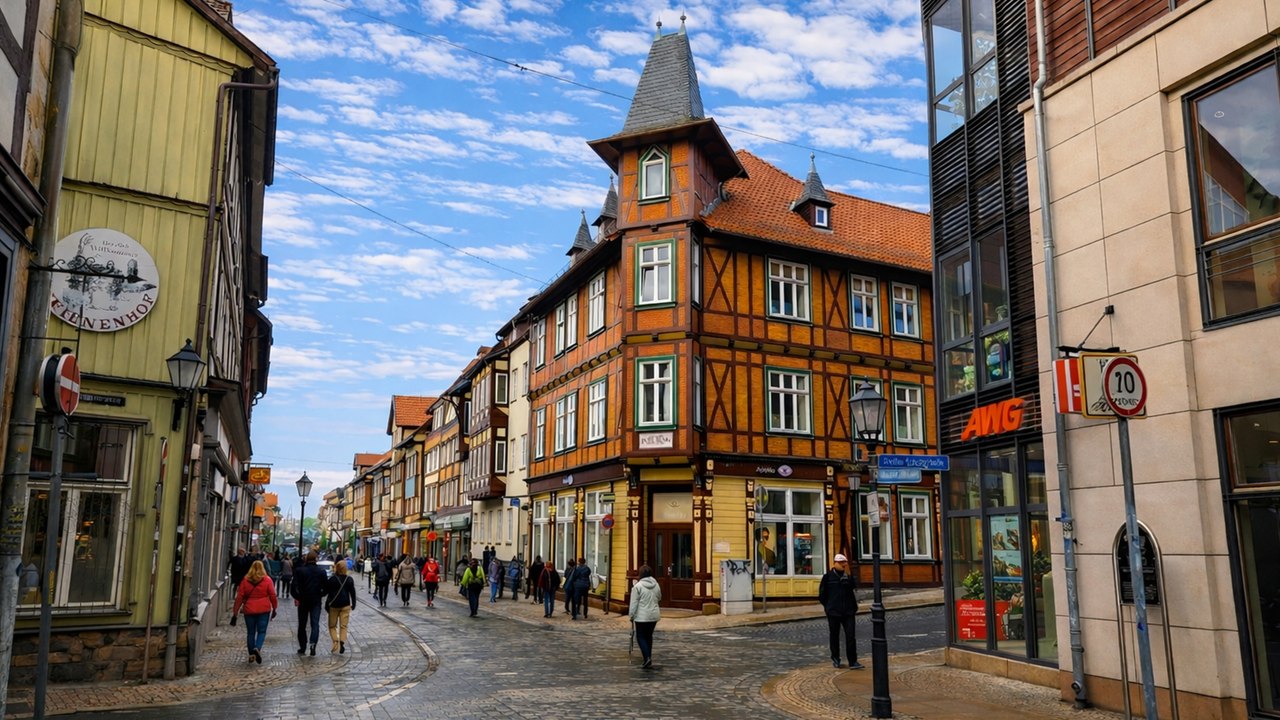 Wernigerode Germany Half-Timbered Houses and Fairytale Charm 4K 60fps