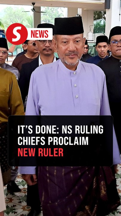 Ruling chiefs proclaim Nadzaruddin new Negri ruler, says Rais