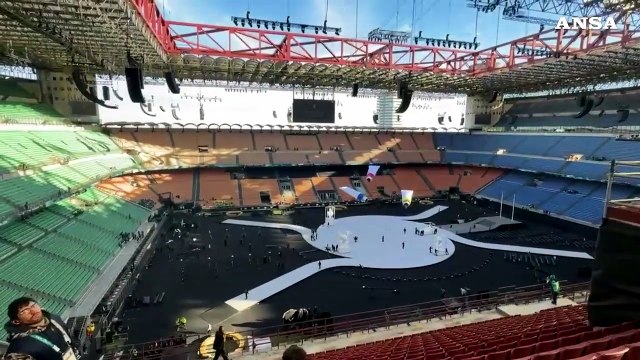 Milano Cortina, i preparativi della cerimonia d'apertura a San Siro