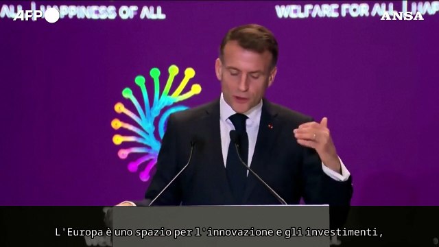 Macron al vertice sull'intelligenza artificiale: Determinati a definire le regole con gli alleati
