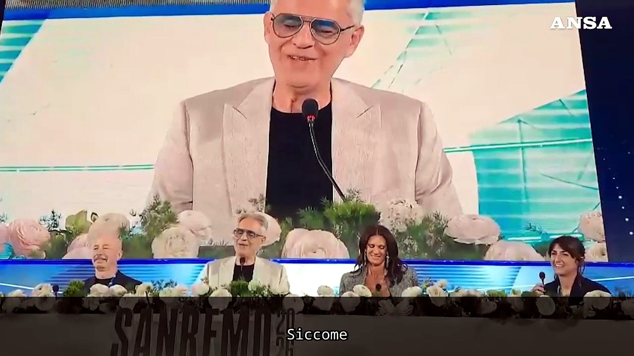 Sanremo, Bocelli: "Trent'anni fa salii la prima volta su questo palco"