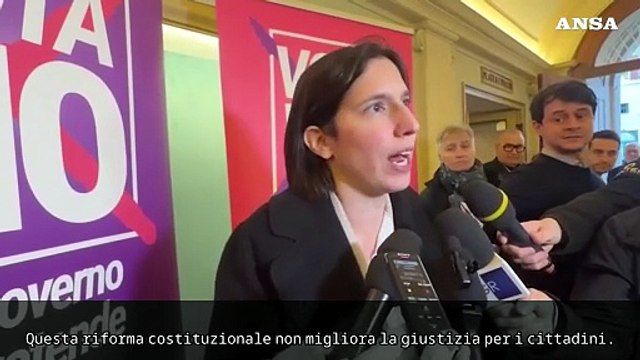 Schlein: Questa riforma non migliora la giustizia per i cittadini