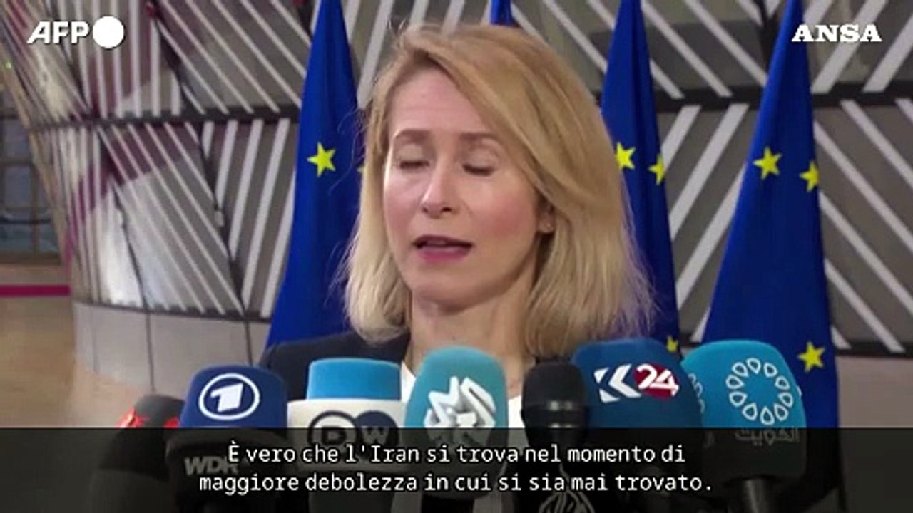 Kallas sull'Iran: "Non abbiamo bisogno di un'altra guerra, serve una soluzione diplomatica"