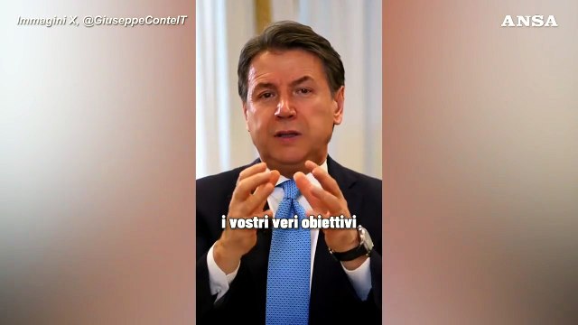 Conte posta un video: Meloni mente, votiamo NO al referendum salva casta