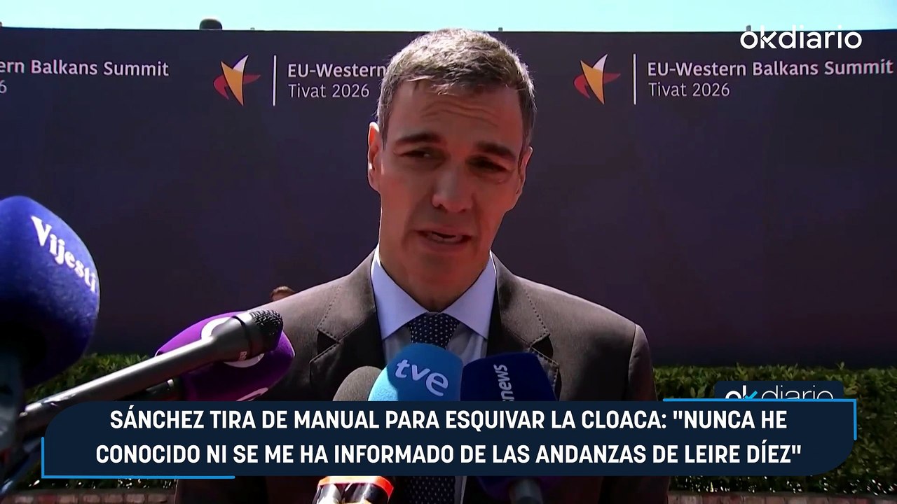 Sánchez tira de manual para esquivar la cloaca: "Nunca he conocido ni se me ha informado de las andanzas de Leire Díez"