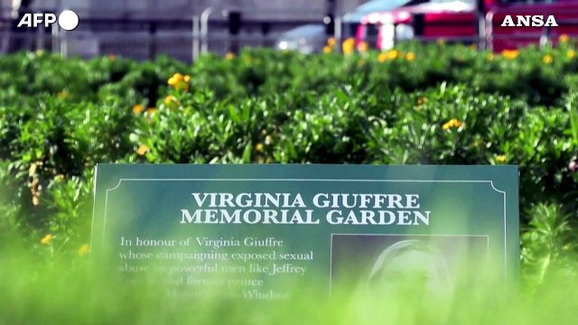Attivisti dedicano a Virginia Giuffre i giardini davanti a Buckingham Palace