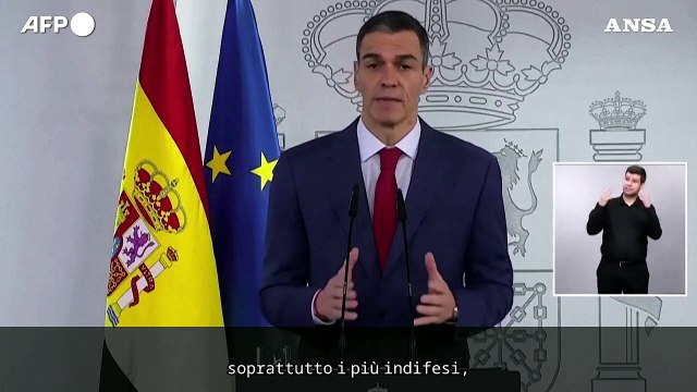 Iran, Sanchez: La posizione della Spagna e': no alla guerra