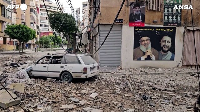 Beirut dopo i raid notturni, tra macerie e distruzione