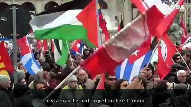 Roma, corteo contro guerra in Medio Oriente e riforma della giustizia