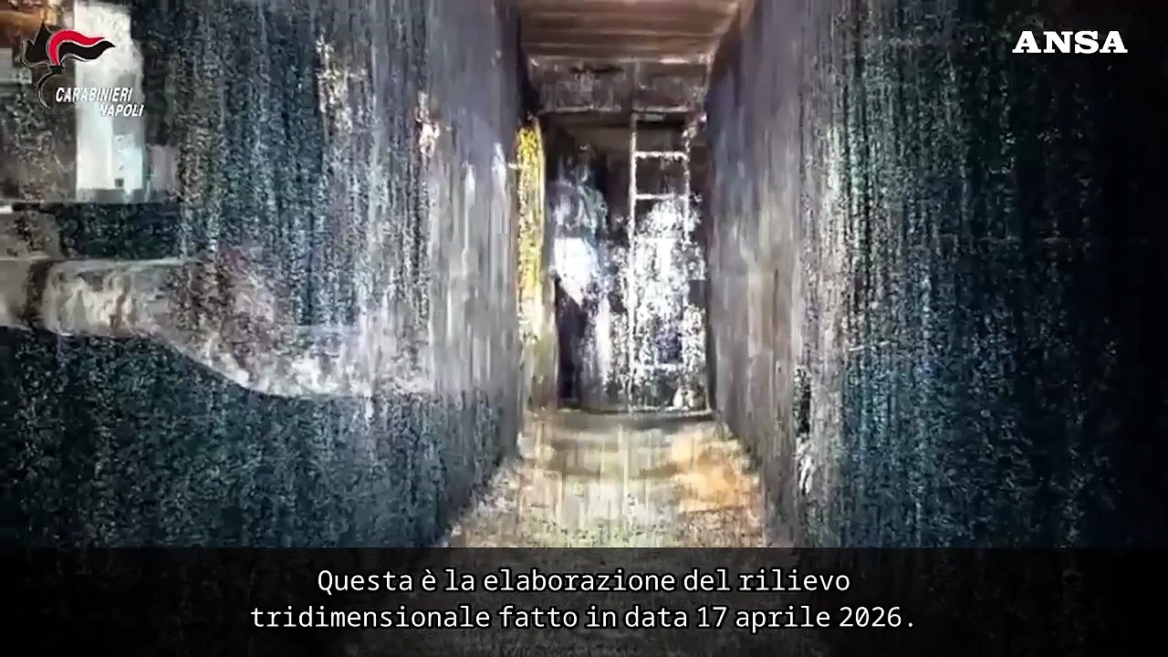 Rapina in banca a Napoli, la ricostruzione 3D del cunicolo scavato sotto il caveau