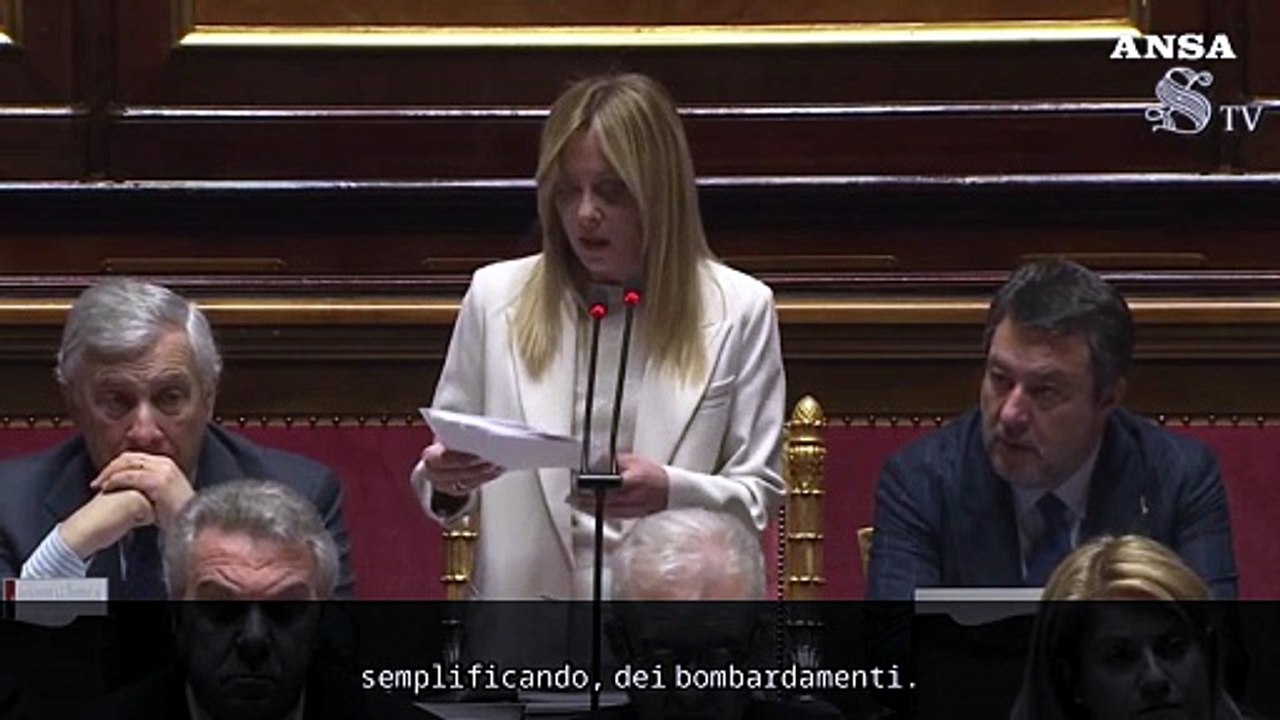 Meloni: "Nessuna richiesta per basi Usa, in caso decide il Parlamento"