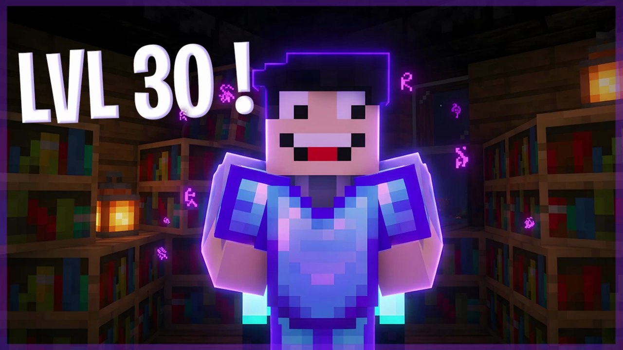 Minecraft Survie Archipel #20 : Finitions de la Bibliothèque et équipement diamant maxé !