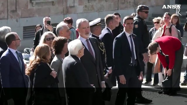 Mattarella a Salamanca, passeggiata con Re Felipe