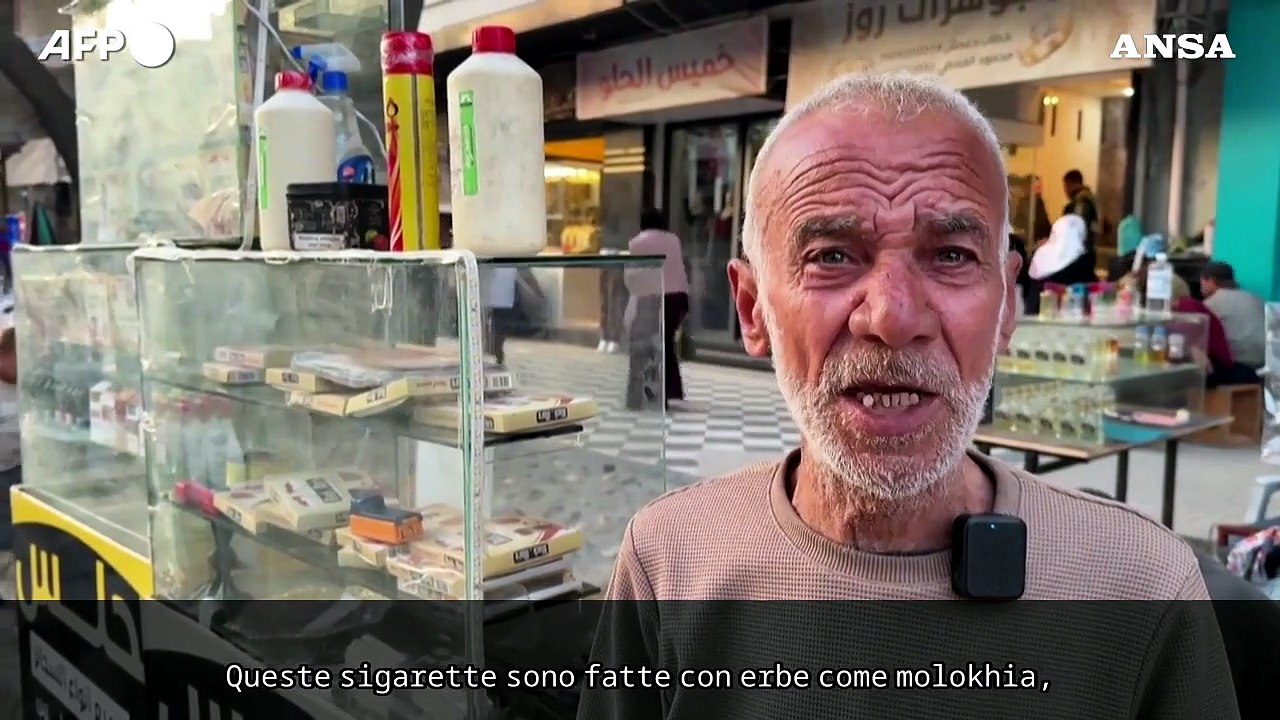 Gaza, causa carenza di tabacco si fumano sigarette fatte con foglie di molokhia