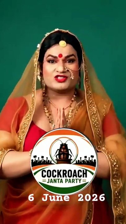 Bollywood Actor Director Bobby Kumar join कॉकरोच जनता पार्टी 🇮🇳   * COCKROACH JANTA PARTY