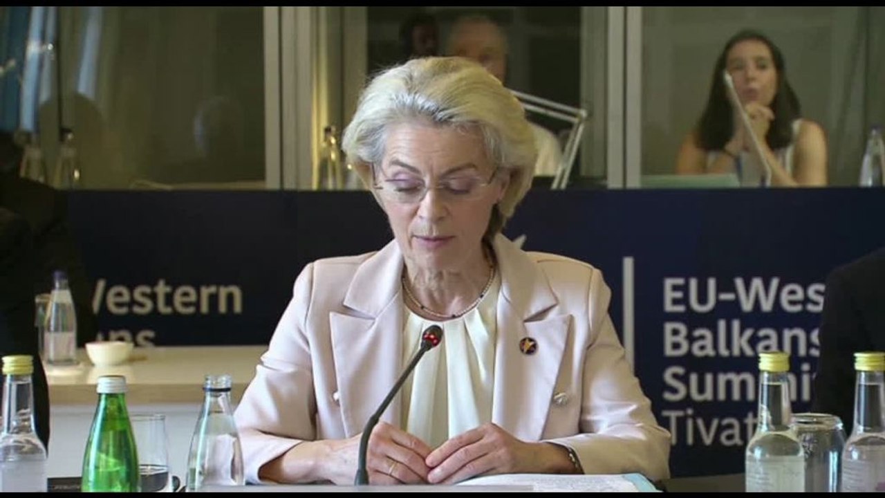 Vertice Ue-Balcani, von der Leyen parla di allargamento "più rapido"