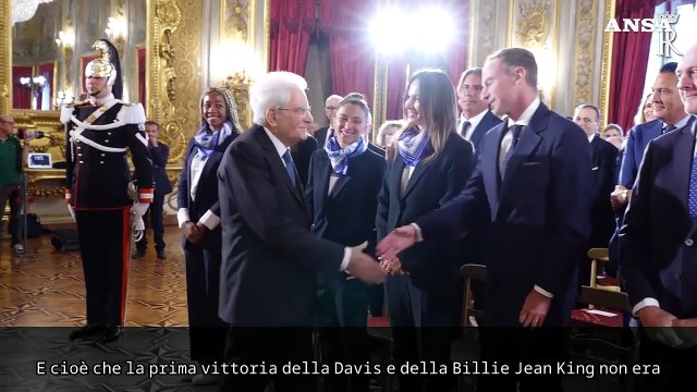 Mattarella: Il tennis italiano ormai protagonista stabile nel mondo
