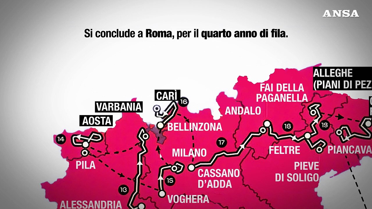 Com'e' strutturato il Giro d'Italia 2026