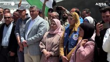 Giornata della liberta' di stampa, mobilitazione dei giornalisti palestinesi