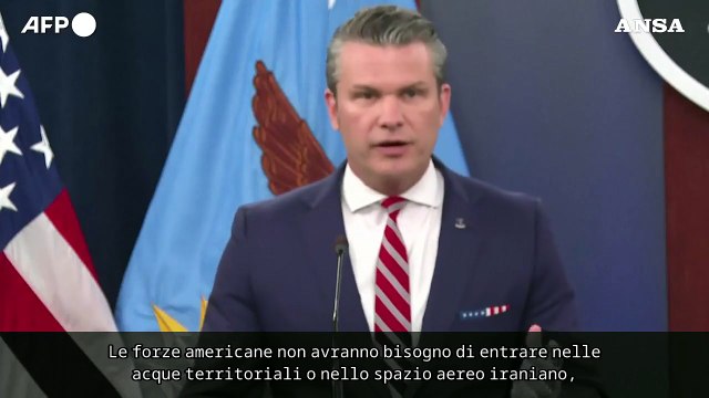 Pete Hegseth: Gli Stati Uniti non cercano lo scontro per lo Stretto di Hormuz