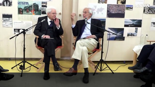 Mattarella alla Fondazione Renzo Piano: Sbagliare e' prezioso, c'e' coraggio
