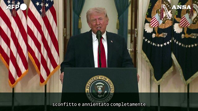 Trump: Colpiremo duramente l'Iran, lo riporteremo all'eta' della pietra
