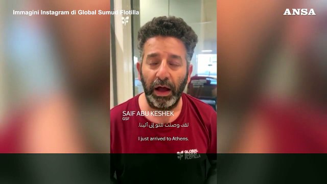 Flotilla, l'appello di Saif Abukeshek dopo la liberazione : Continuare la mobilitazione