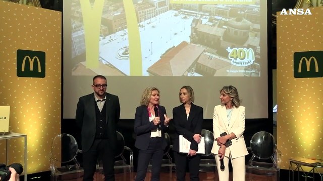 McDonald's celebra 40 anni in Italia e fa tappa all'Aquila