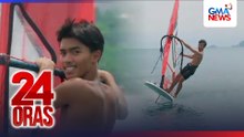 Foil windsurfer Dhenver Castillo na naka-gold sa SEA Games, wagi ng silver sa Asian Beach Games | 24 Oras