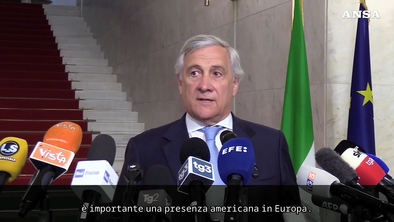 Tajani: "Anche gli Usa hanno bisogno di Italia e Europa"