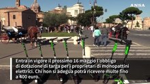 Monopattini elettrici, obbligo di targa entro il 16 maggio, ma c'e' rischio ritardi