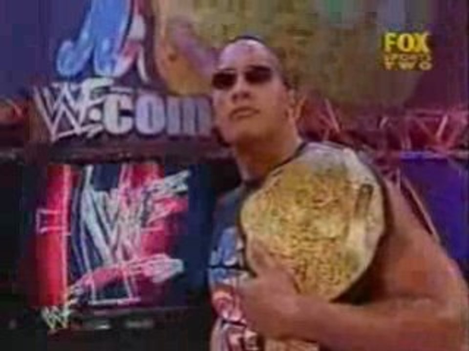 The Rock & Kurt Angle & Vince Mcmahon & Ric Flair Segment