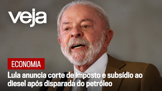Lula anuncia corte de imposto e subsídio ao diesel após disparada do petróleo