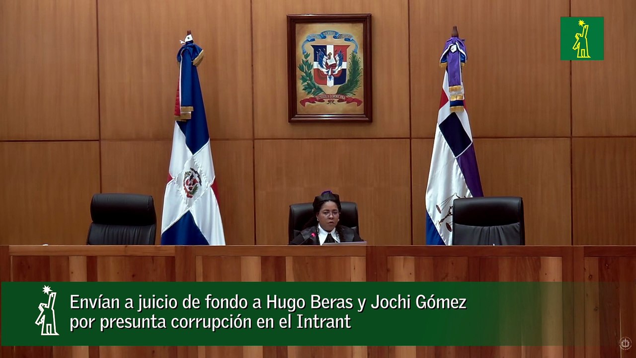 Envían a juicio de fondo a Hugo Beras y Jochi Gómez por presunta corrupción en el Intrant