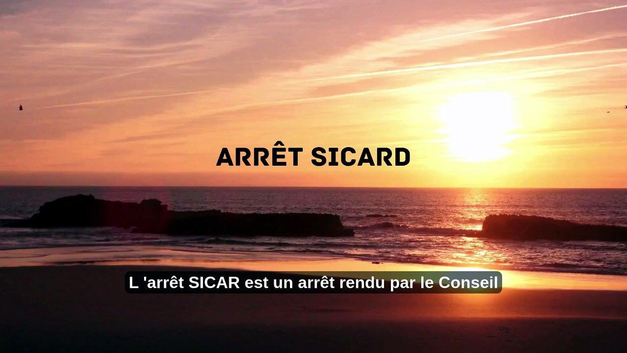 Arrêt Sicard